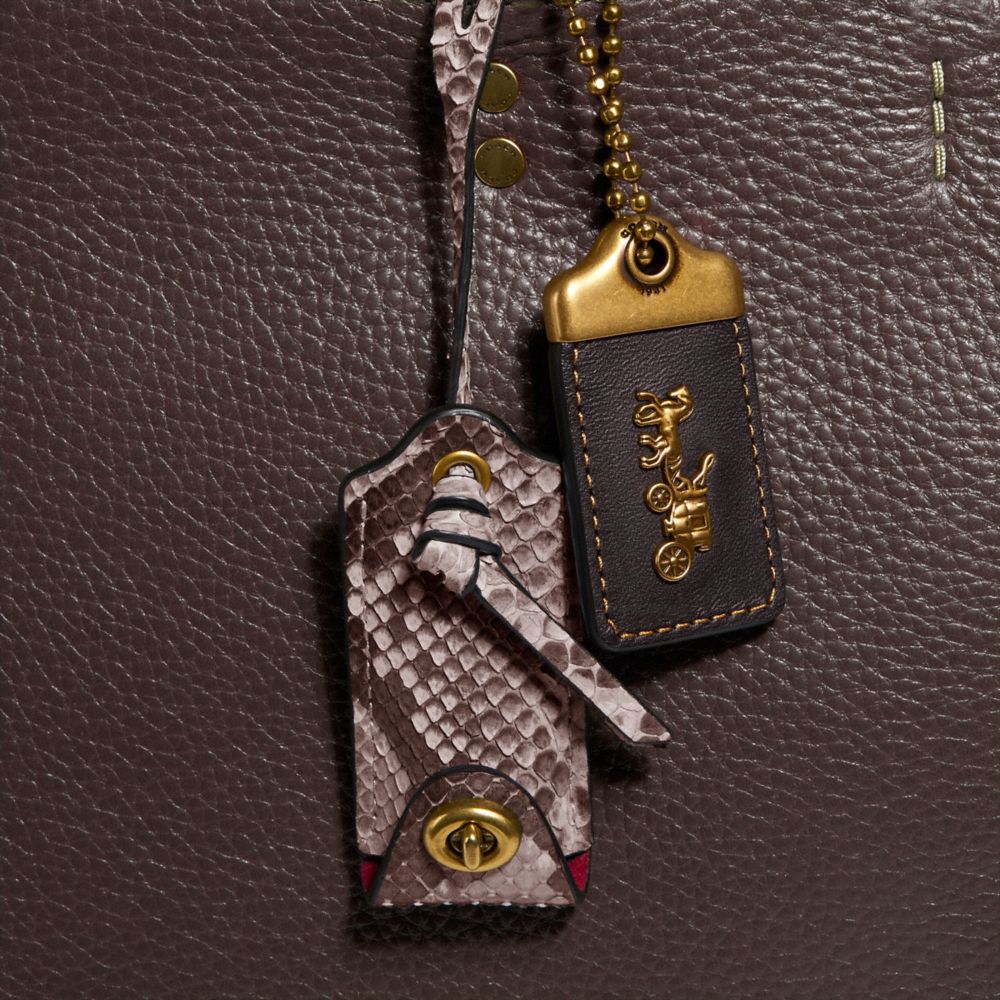 COACH®,Rogue Bag In Colorblock With Snakeskin Detail,,Closer View