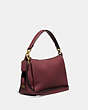 COACH®,SAC BANDOULIÈRE SHAY,PITONE LUCIDO,Laiton/Rouge vin,Angle View