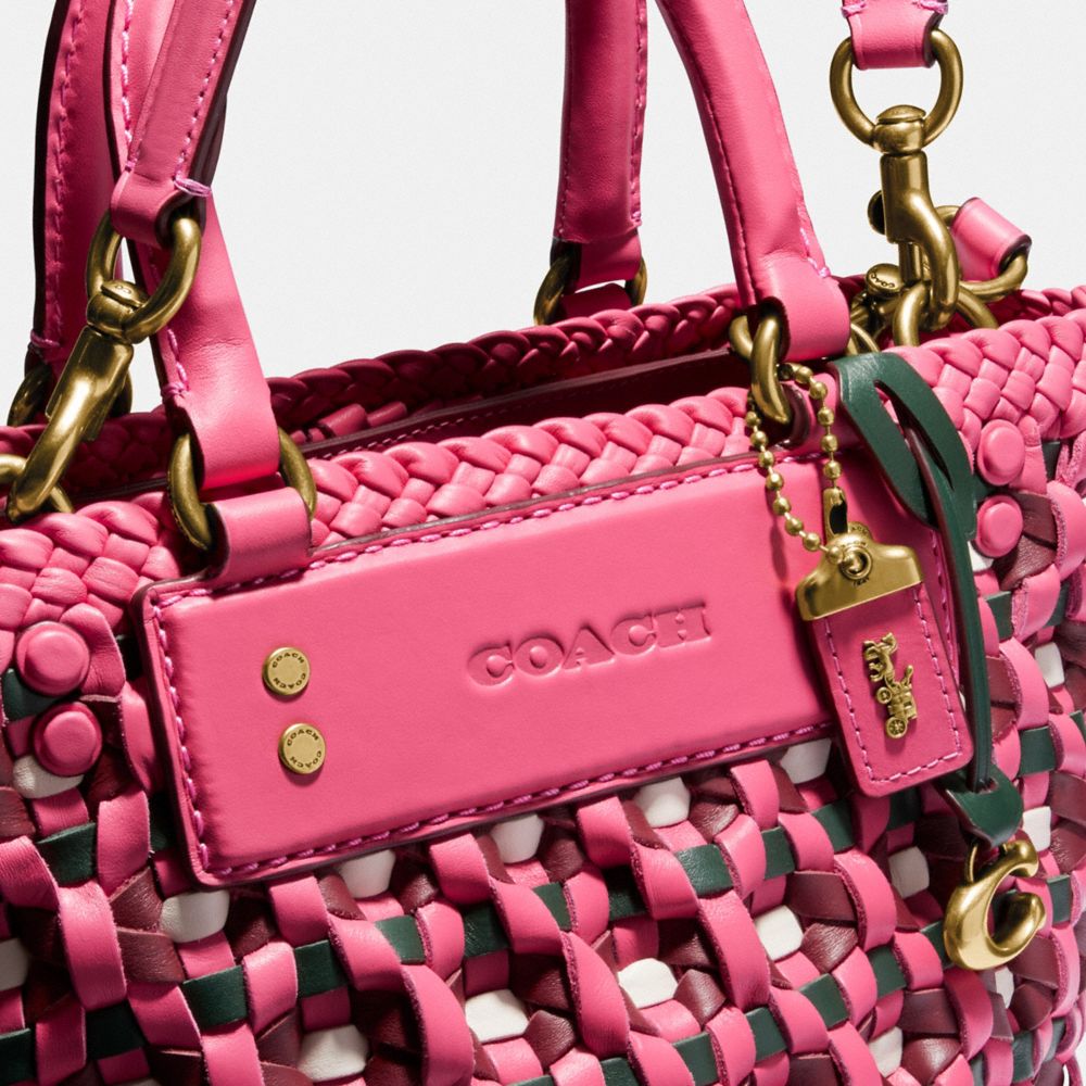 Coach cheap woven bag