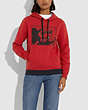 COACH®,DISNEY MICKEY MOUSE X KEITH HARING HOODIE,cotton,Red.,Scale View