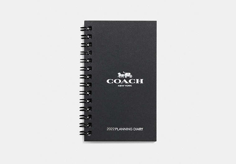 COACH®,2022 3X5 SPIRAL DIARY BOOK,Paper,White,Front View