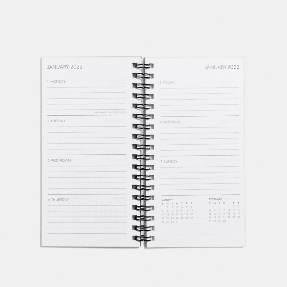 COACH®,2022 4 X7 Spiral Diary Book,,Alternate View