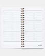 COACH®,4X7 SPIRAL ADDRESS BOOK REFILL,Paper,White,Inside View,Top View