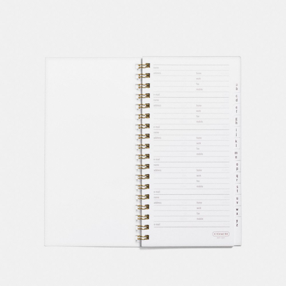 COACH®,4 X7 Spiral Address Book Refill,,Alternate View