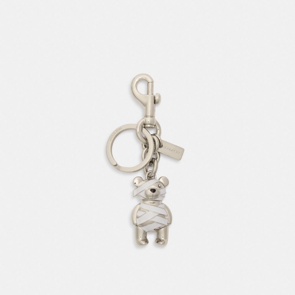 Coach Halloween witch and skeleton factory set charm keychain