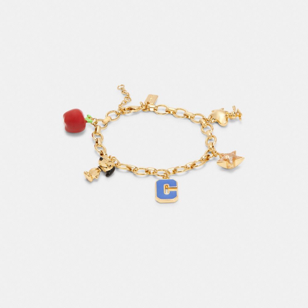 Coach X Peanuts Multi Charm Bracelet