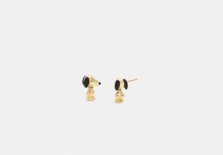 COACH®,COACH X PEANUTS SNOOPY STUD EARRINGS SET,Metal,Gold/Multi,Front View