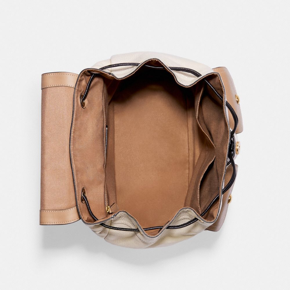 COACH®,Pennie Backpack In Colorblock,,Inside View,Top View