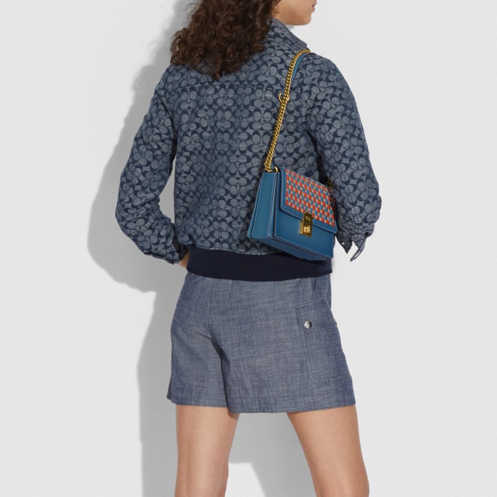 Hutton Shoulder Bag With Weaving