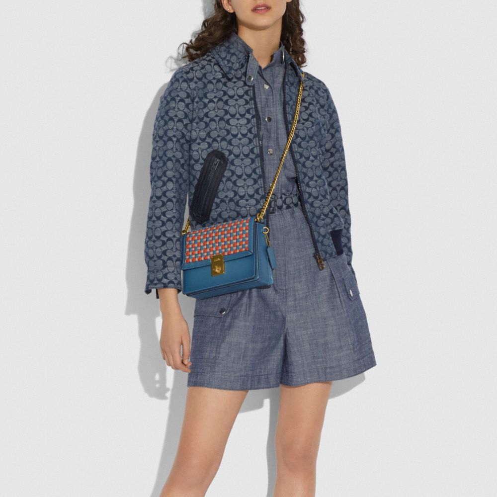 Hutton Shoulder Bag With Weaving