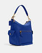 COACH®,PENNIE SHOULDER BAG,Pebbled Leather,Large,Gold/Sport Blue,Angle View