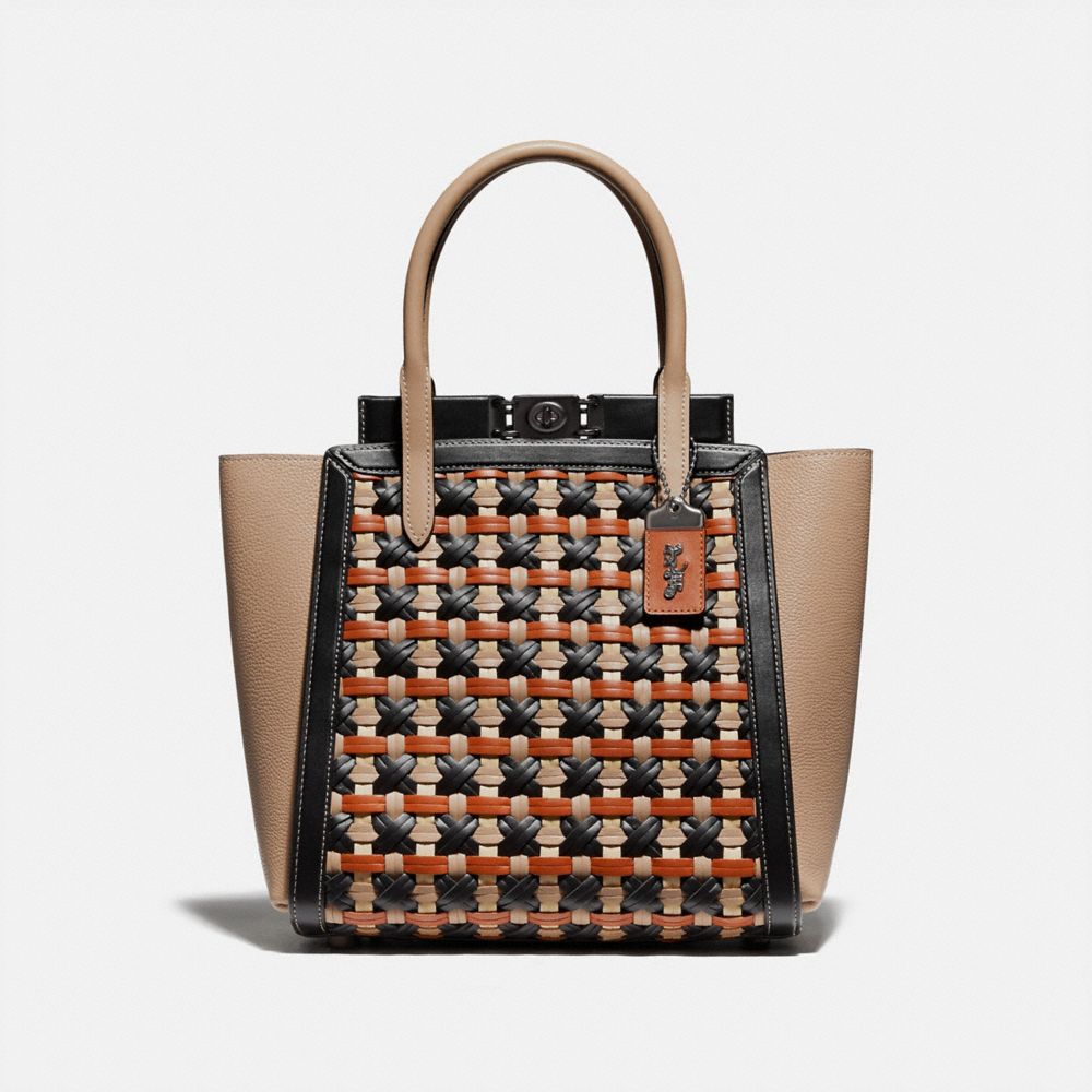 COACH Troupe Tote With Weaving