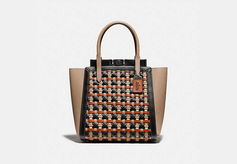 Troupe Tote With Weaving