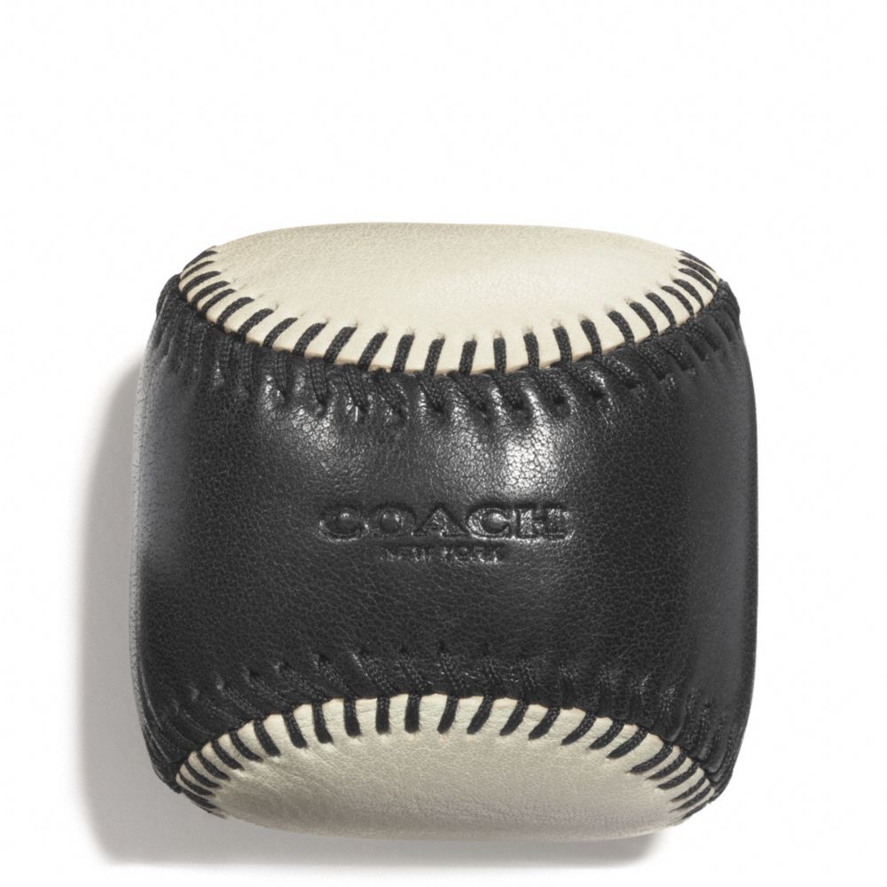 Colorblock Leather Baseball Paperweight