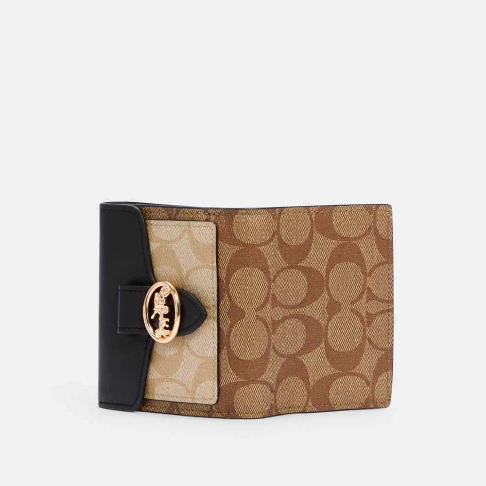 Georgie small best sale wallet coach