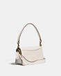 COACH®,TABBY SHOULDER BAG 26 IN SIGNATURE CANVAS WITH FLORAL EMBROIDERY,pvc,Small,Brass/Chalk Chalk,Angle View