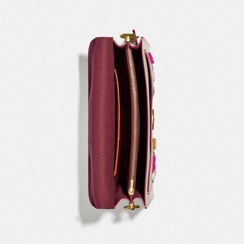 COACH®  Mini Tabby Bag Charm With Wildflower Print