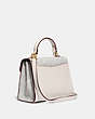 COACH®,TABBY TOP HANDLE 20 IN SIGNATURE CANVAS WITH FLORAL EMBROIDERY,Coated Canvas,Brass/Chalk Chalk,Angle View