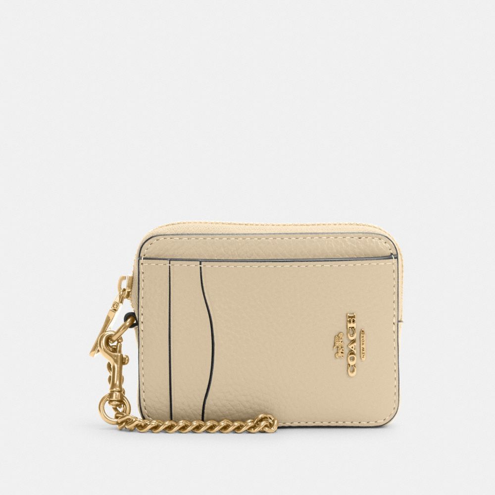 Marbella Zip Card Case Golden