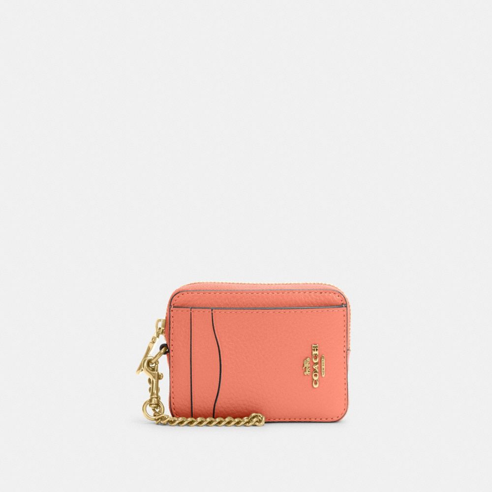 Marbella Zip Card Case Golden