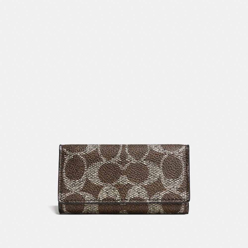 キーケース COACH 6 Ring Key Case CI210 COACH® | Six Ring Key Case With Rose Print