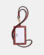COACH®,ID LANYARD IN SIGNATURE CANVAS,pvc,Gold/1941 Red,Back View