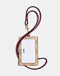 COACH®,ID LANYARD IN SIGNATURE CANVAS,pvc,Gold/Light Khaki Rouge,Back View