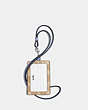 COACH®,ID LANYARD IN SIGNATURE CANVAS,pvc,Silver/Light Khaki Periwinkle,Back View