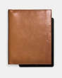 COACH®,BIFOLD IPAD CASE,Leather,Saddle,Front View