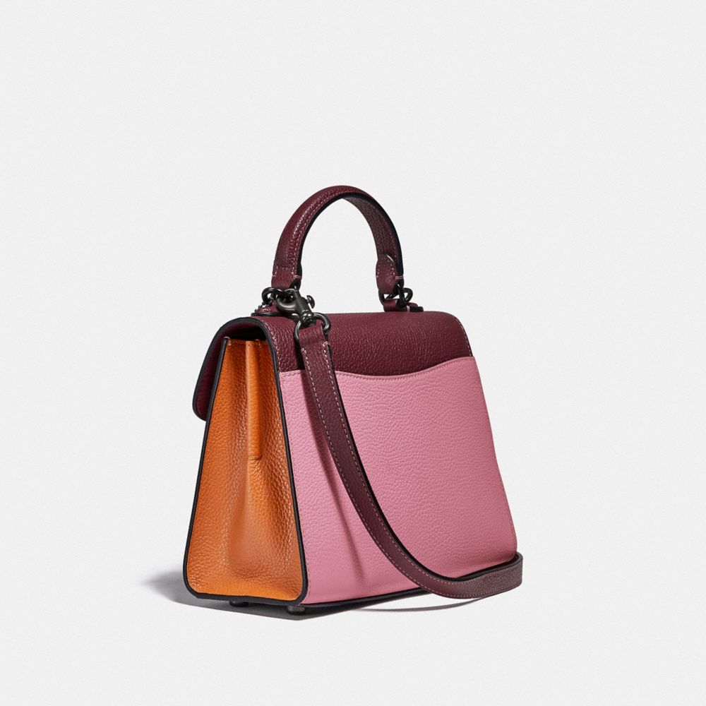 COACH®,Tabby Top Handle 20 In Colorblock,,Angle View