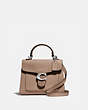 COACH®,TABBY TOP HANDLE 20,Leather,Medium,Light Antique Nickel/Taupe,Front View
