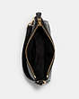 COACH®,NOLITA 15,Pebbled Leather,Mini,Gold/Black,Inside View,Top View