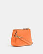 COACH®,NOLITA 15,Pebbled Leather,Mini,Gold/Candied Orange,Angle View