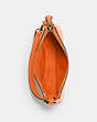 COACH®,NOLITA 15,Pebbled Leather,Mini,Gold/Candied Orange,Inside View,Top View