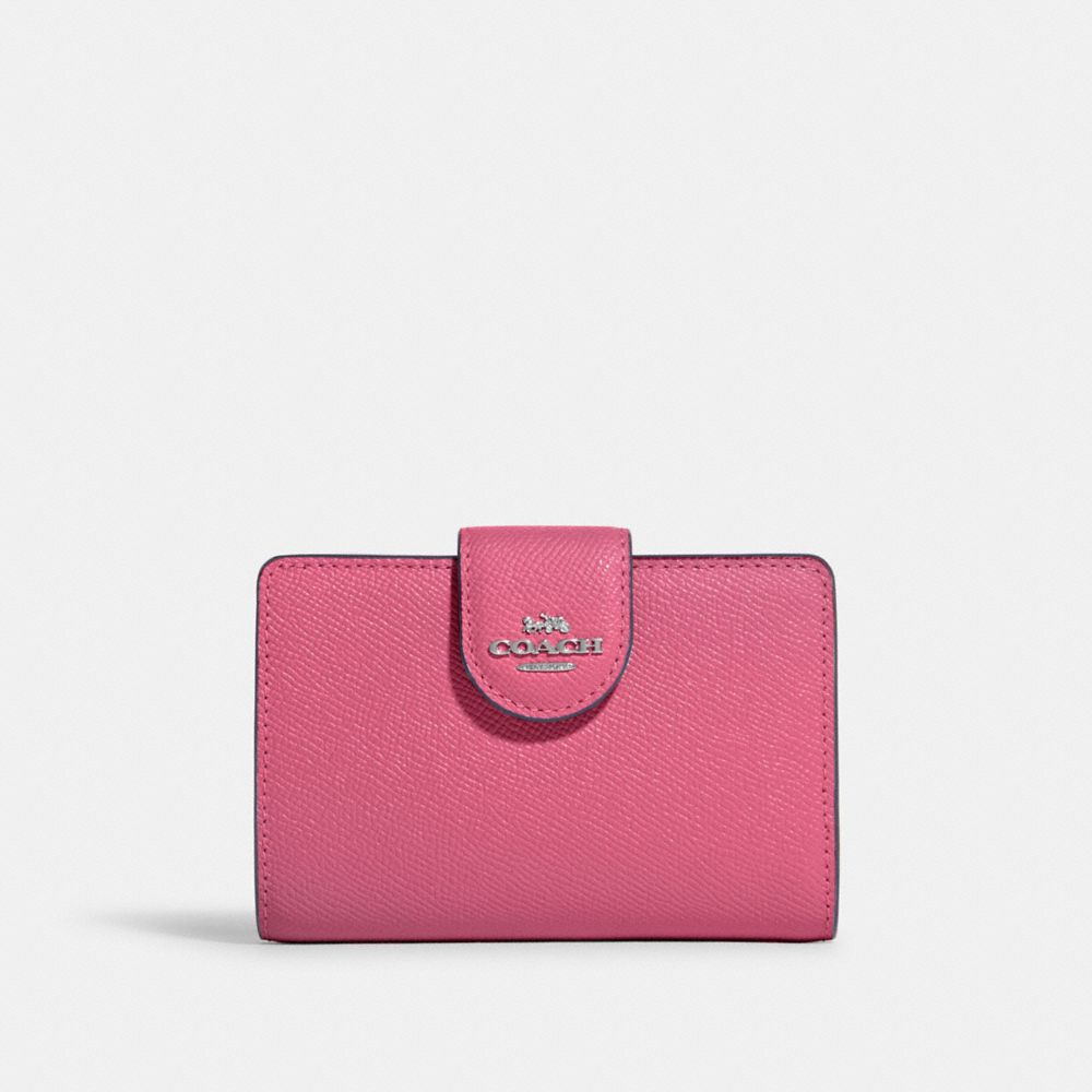 🌟🌷Coach Medium Corner Zip Wallet Pink Lemonade ***AUTHENTIC***