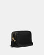 COACH®,CASSIE CAMERA BAG,Leather,Small,Brass/Black,Angle View