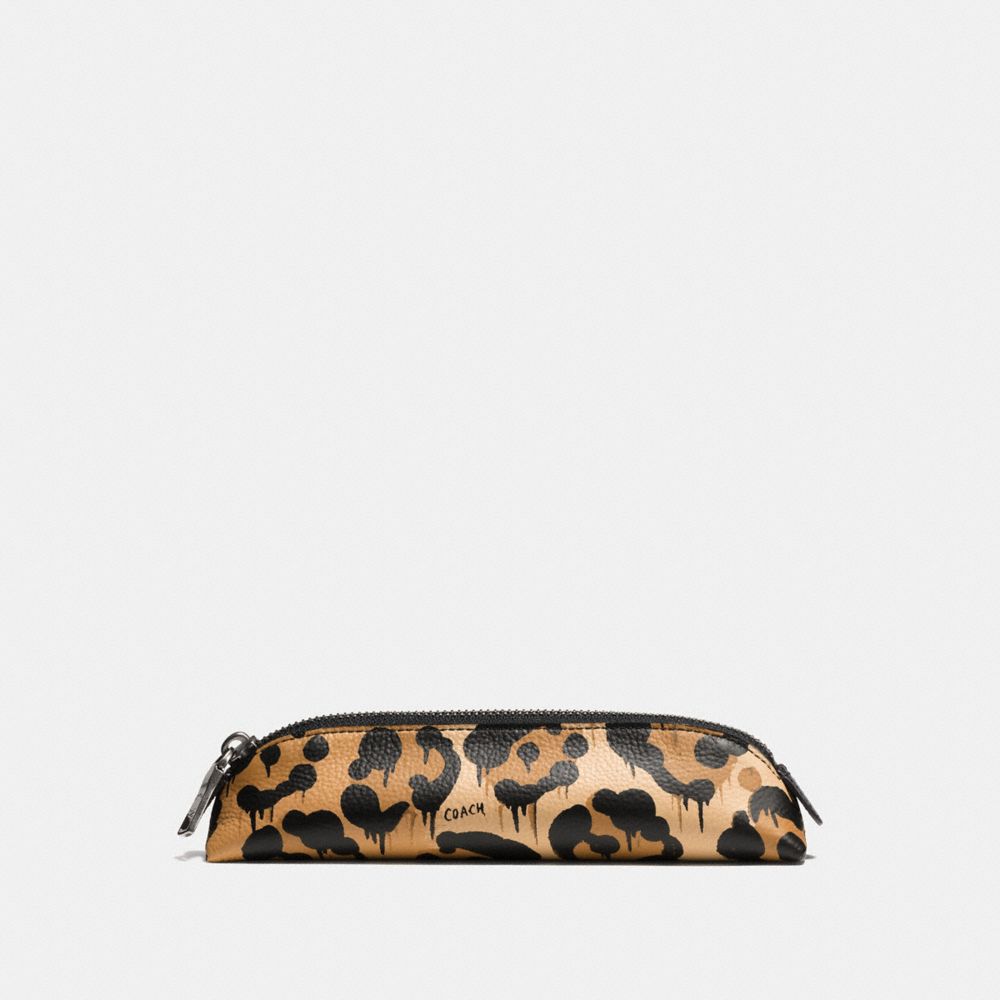 COACH COACH Zip Pencil Case With Camo Print