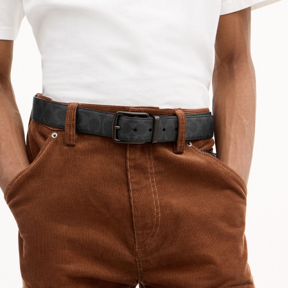 Мужские ремни Coach Harness Buckle Cut-To-Size Reversible Belt, 38 Mm — фото 3