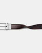 COACH®,HARNESS BUCKLE CUT-TO-SIZE REVERSIBLE BELT, 30MM,pvc,MAHOGANY/DARK BROWN,Angle View