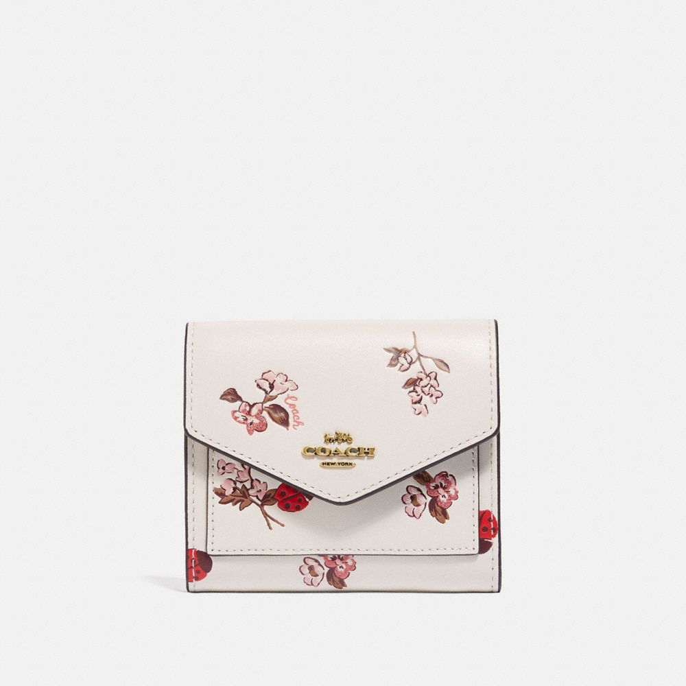 COACH Small Wallet With Ladybug Floral Print