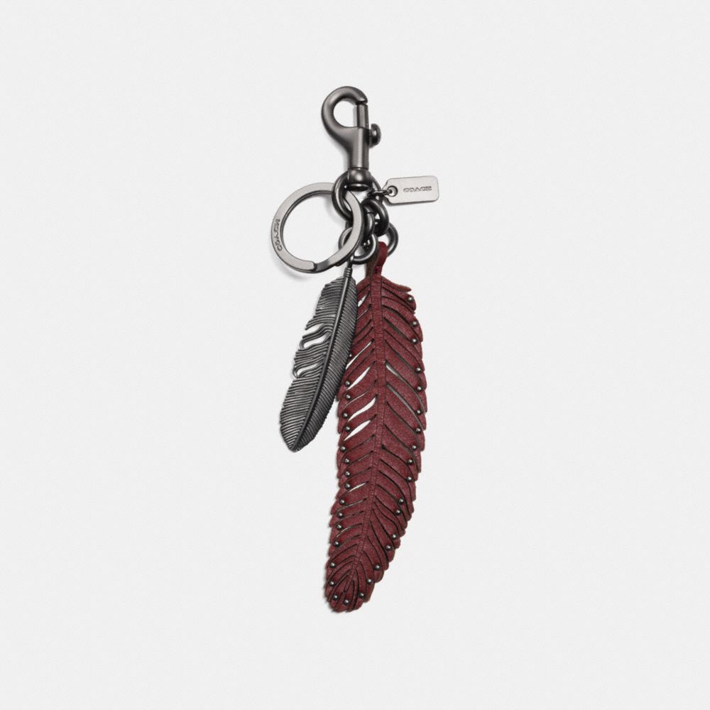 Complimentary Multi Feather Bag Charm