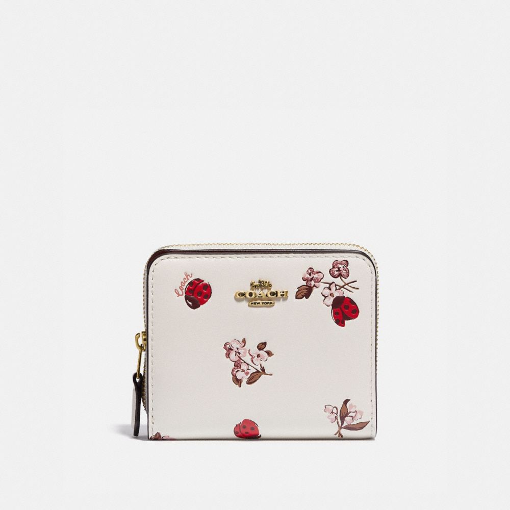 COACH Outlet Billfold Wallet With Ladybug Floral Print