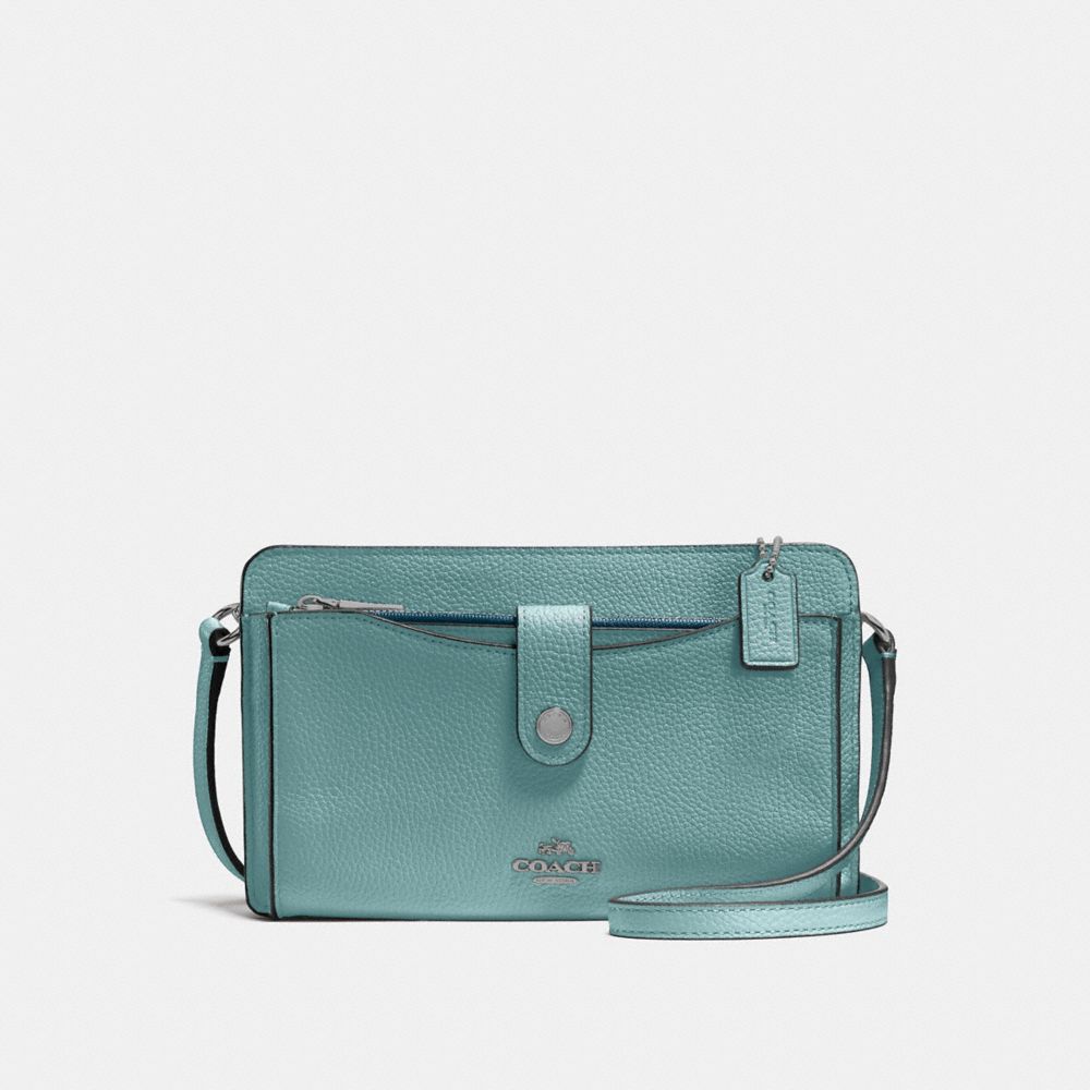 Coach pebble pop up cheap crossbody wallet