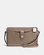COACH®,POP-UP MESSENGER IN COLORBLOCK,Leather,Mini,Silver/Stone Multi,Front View