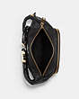 COACH®,COURT BELT BAG,Pebbled Leather,Mini,Gold/Black,Inside View,Top View