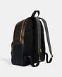 COACH®,LARGE COURT BACKPACK IN SIGNATURE CANVAS,Large,Everyday,Gold/Brown Black,Angle View