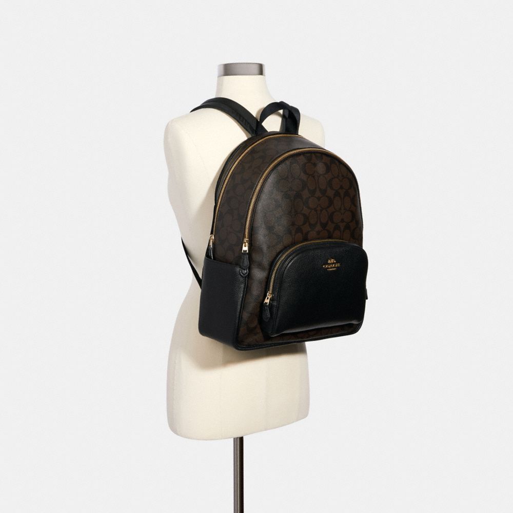 Coach Bags | Large Court Coach Backpack | Color: Black/Brown | Size: Os | Jeni115's Closet