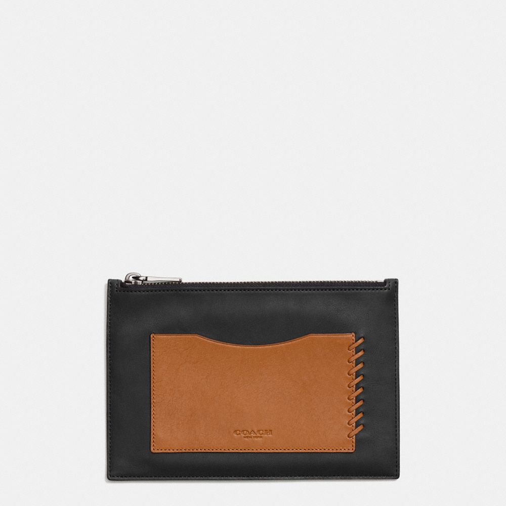 Rip And Repair Tech Envelope Case In Sport Calf Leather