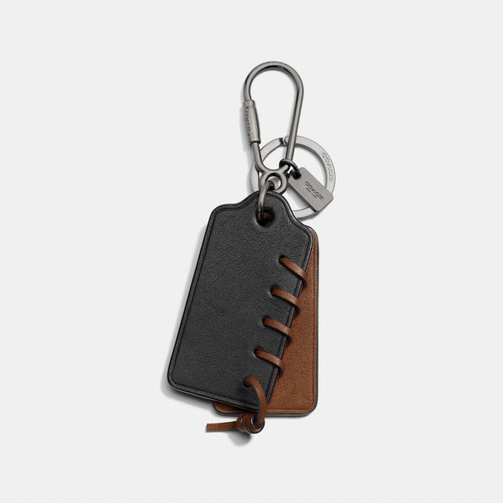 COACH®,Cuir,Noir/Selle Sombre,Front View