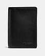 COACH®,BIFOLD CARD CASE,Leather,Black,Front View